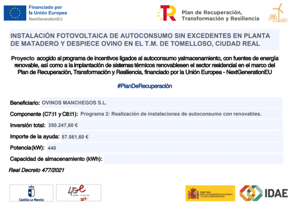 Ayudas Fotovoltaicas Ovinos Manchegos