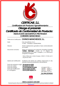 certificado IGP